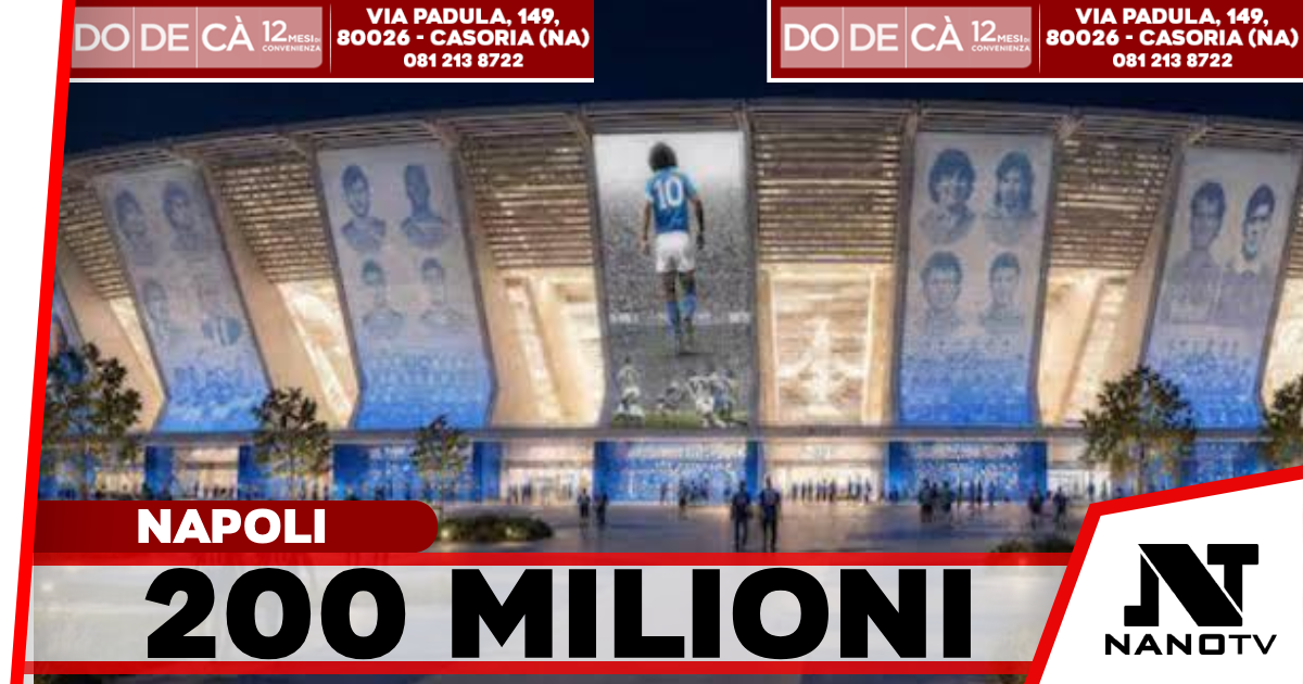 Maradona, 200 milioni per la riqualificazione