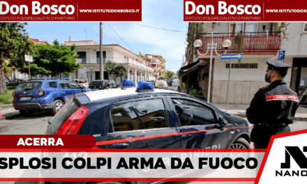 Acerra: I carabinieri della stazione di Acerra sono intervenuti a via Stendardo presso un asilo privato, ignoti hanno esploso alcuni colpi d’arma da fuoco contro l’istituto