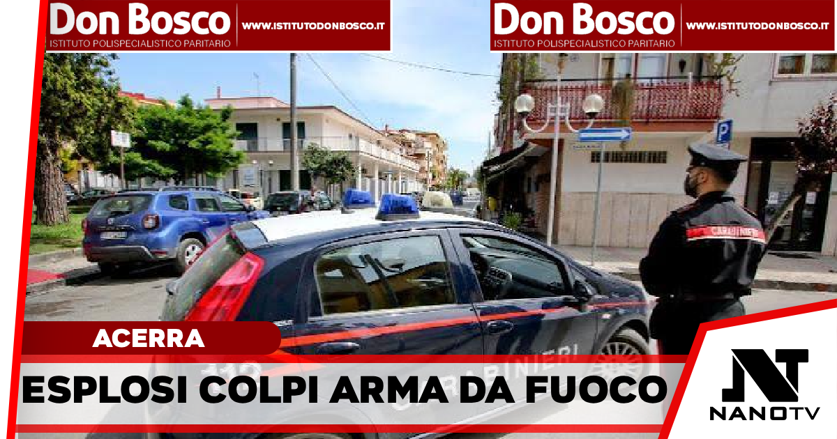 Acerra: I carabinieri della stazione di Acerra sono intervenuti a via Stendardo presso un asilo privato, ignoti hanno esploso alcuni colpi d’arma da fuoco contro l’istituto