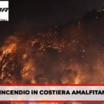 Ancora un incendio in Costiera amalfitana, fiamme tra Positano e Vico Equense