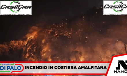 Ancora un incendio in Costiera amalfitana, fiamme tra Positano e Vico Equense