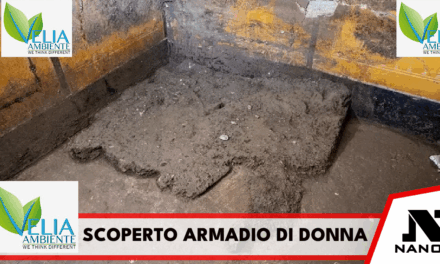 Scoperto a Pompei l’armadio di una donna, all’interno vasi, collane e monete
