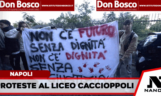 Proteste contro il caro vita al Liceo Caccioppoli di Napoli