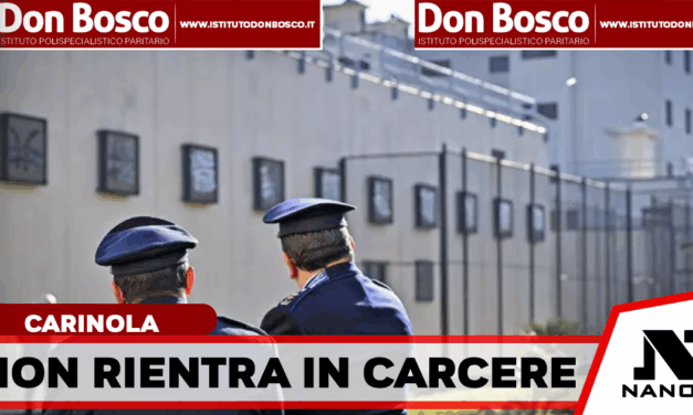 Esce dal carcere per andare al lavoro ma non rientra, ricerche in corso