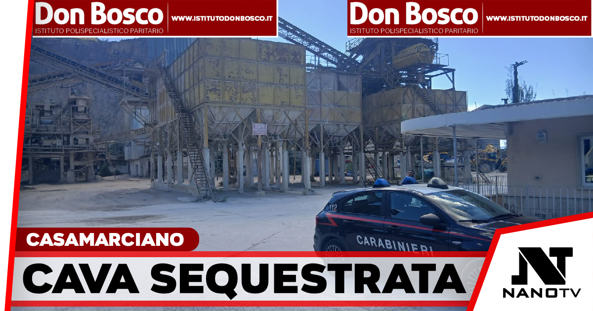 Casamarciano: carabinieri sequestrano una cava calcarea da 260mila mq