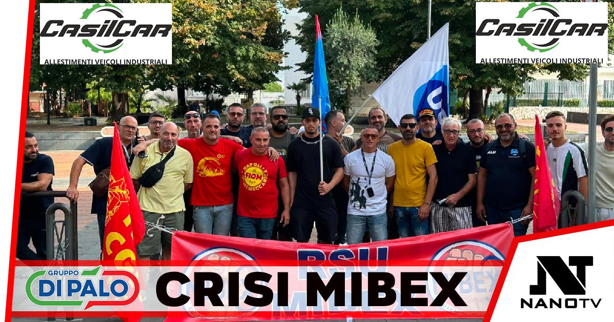 Somma Vesuviana: CRISI MIBEX: IMPIANTI FERMI ENTRO IL 10 NOVEMBRE. RSU, FIOM, UILM E UGLM PROCLAMANO 8 ORE DI SCIOPERO PER IL 4 NOVEMBRE CON PRESIDIO IN REGIONE CAMPANIA