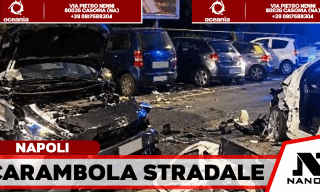 Napoli, maxi incidente in via Terracina: sette auto coinvolte e un ferito