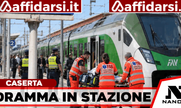 Caserta, ventenne in fin di vita trovato su un treno