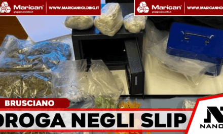 Brusciano, due giovani arrestati per spaccio: cocaina, hashish e marijuana nascosti anche negli slip