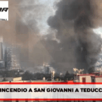 Napoli, quartiere San Giovanni a Teduccio: carabinieri intervengono per un incendio