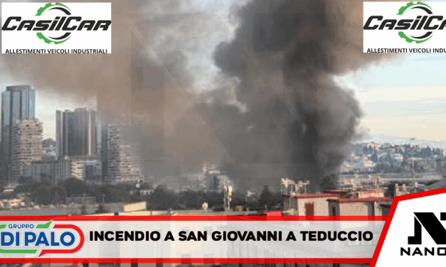 Napoli, quartiere San Giovanni a Teduccio: carabinieri intervengono per un incendio