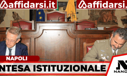 Città Metropolitana di Napoli ed Esercito Italiano, firmato il Protocollo d’Intesa: accordo per valorizzare il territorio