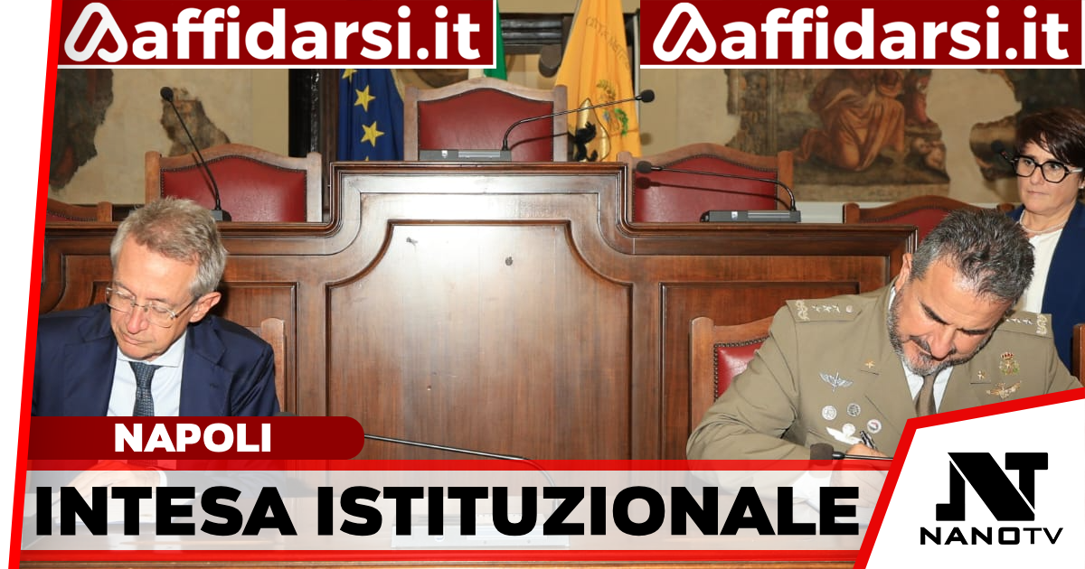 Città Metropolitana di Napoli ed Esercito Italiano, firmato il Protocollo d’Intesa: accordo per valorizzare il territorio