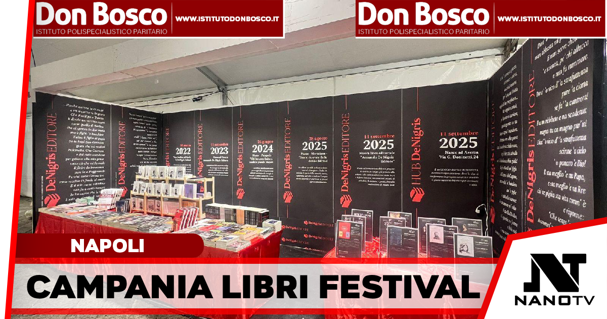 De Nigris Editore al Campania Libri Festival: oltre venti appuntamenti a Palazzo Reale