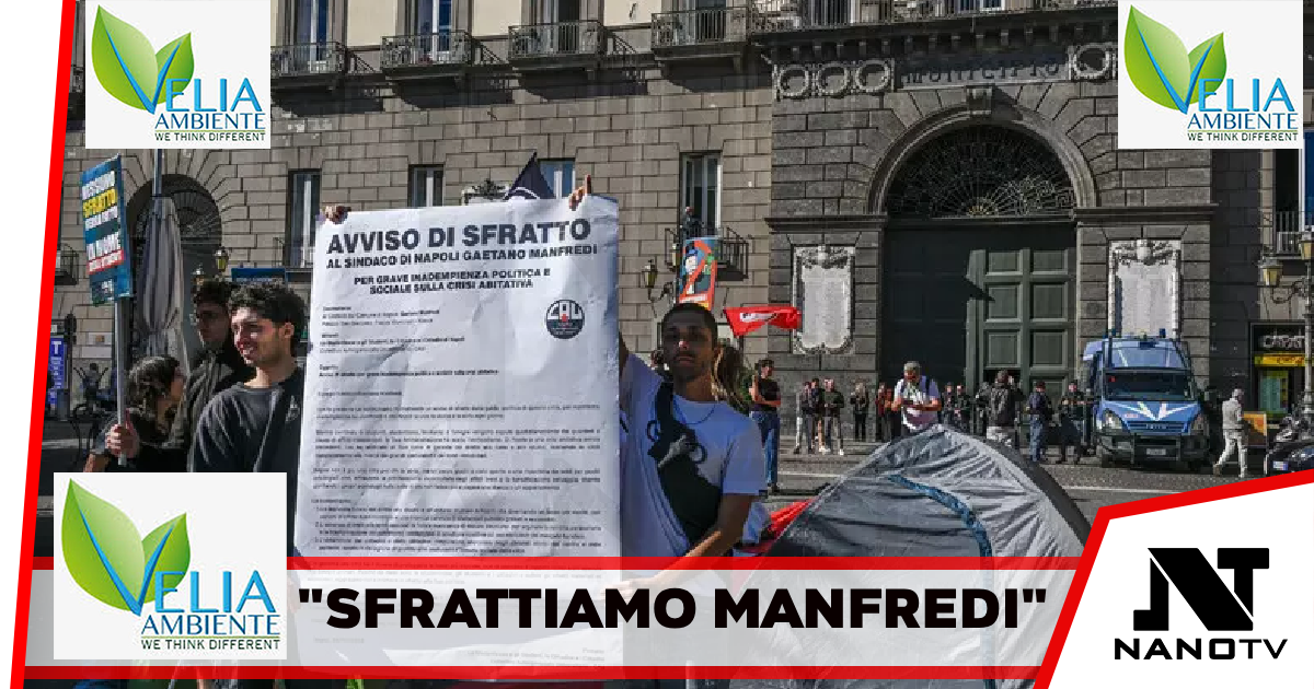 Studenti con tende contro caro affitti, ‘sfrattiamo Manfredi’
