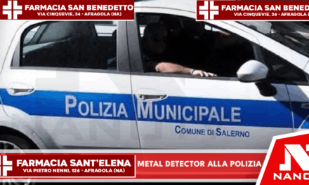 Salerno, metal detector in dotazione alla Polizia Municipale: controlli anche davanti alle scuole