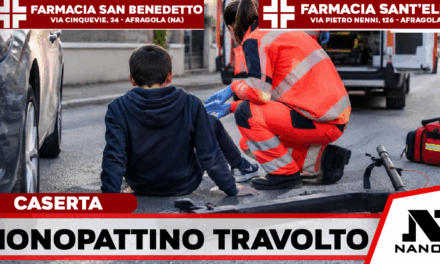Dodicenne ferito a Caiazzo, trasferito al Santobono