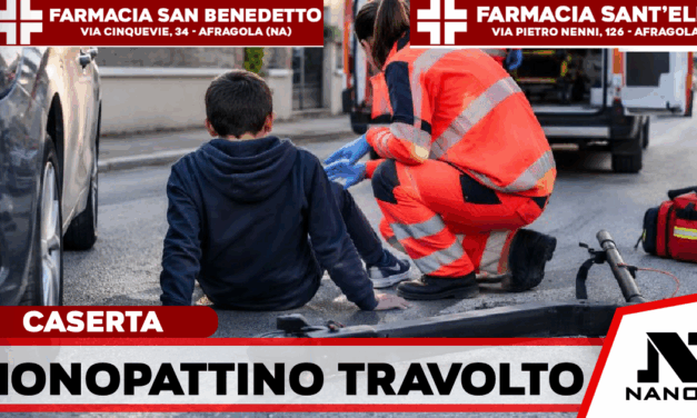 Dodicenne ferito a Caiazzo, trasferito al Santobono