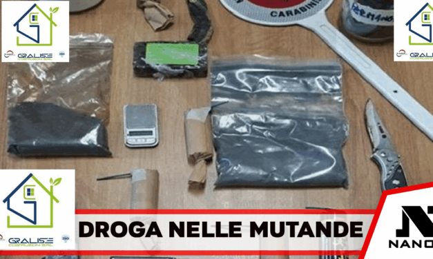 Aveva droga nelle mutande e coltelli con esplosivi in casa: arrestato 27enne