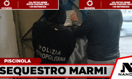 Napoli, sequestrato laboratorio di marmi abusivo a Piscinola: denunciato il titolare dalla Polizia Metropolitana