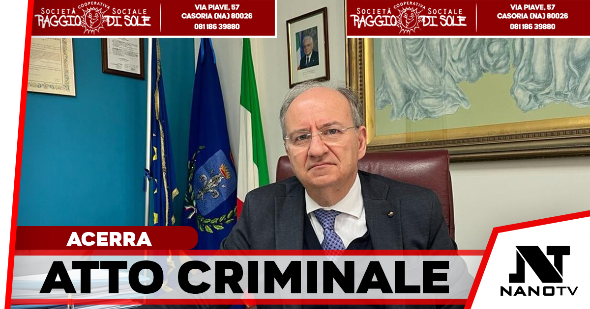 Gesto criminale ad Acerra, l’Amministrazione comunale: «Atto intollerabile che ferisce l’intera comunità»