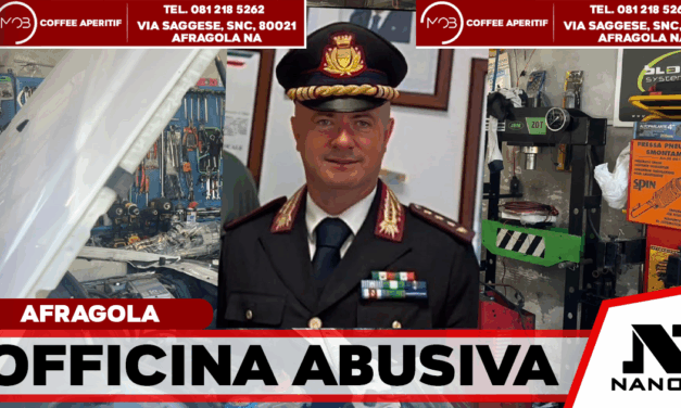 Afragola, officina meccanica abusiva scoperta nel cortile di un palazzo: sequestro della Polizia Locale