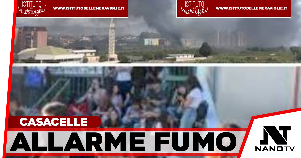 Casacelle, fumo nero e paura: gli studenti del Liceo Renato Cartesio in presidio al Comune