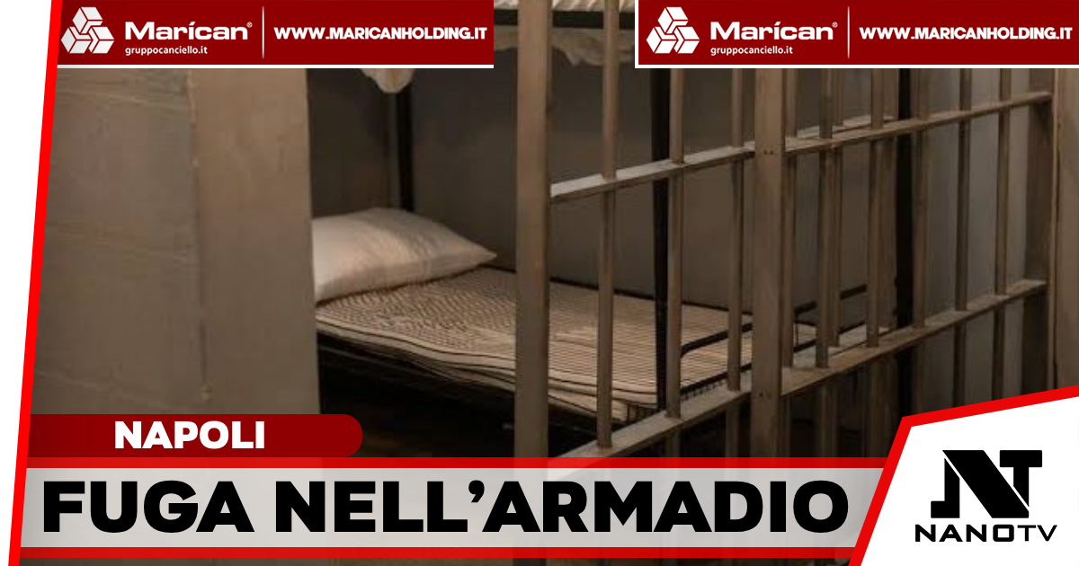 Napoli, evaso dal carcere si nasconde nell’armadio: arrestato dai Carabinieri