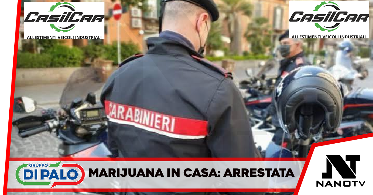 Carabinieri del Commissariato San Carlo all’Arena, hanno tratto in arresto una donna per possesso marijuana in casa