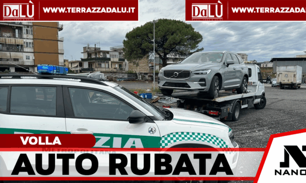Volla, auto rubata in Svezia e contraffatta: sequestro della Polizia Metropolitana tra Volla e Ponticelli