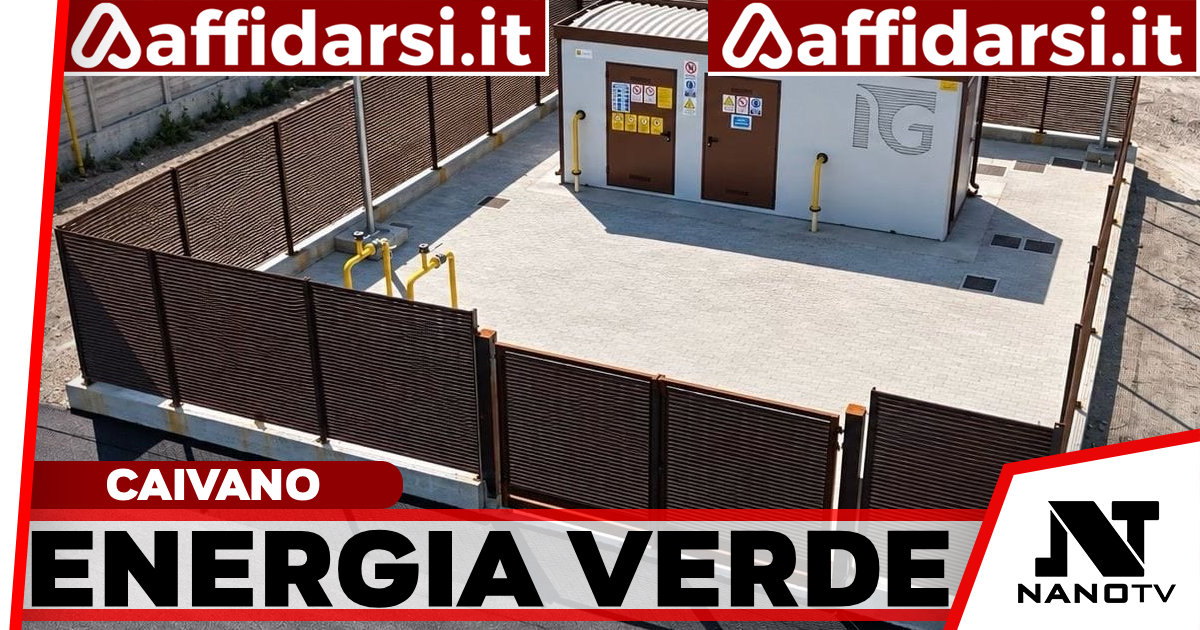 Caivano, il biometano entra in rete: energia rinnovabile per 11mila famiglie