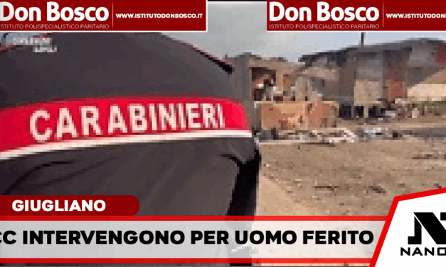 GIUGLIANO IN CAMPANIA: I carabinieri della stazione di Licola sono intervenuti presso l’ospedale Santa Maria delle Grazie per un uomo ferito.