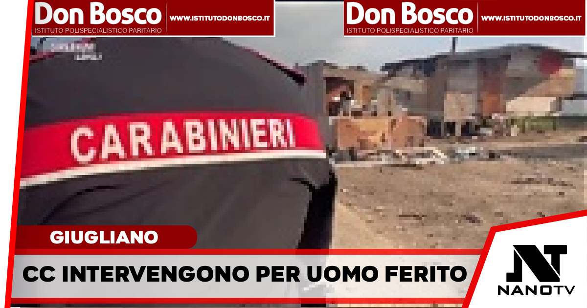 GIUGLIANO IN CAMPANIA: I carabinieri della stazione di Licola sono intervenuti presso l’ospedale Santa Maria delle Grazie per un uomo ferito.