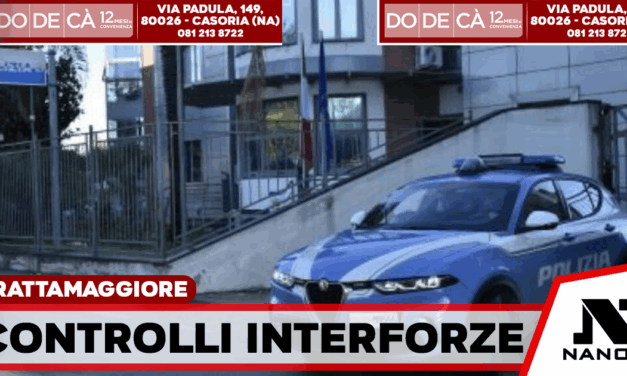 Frattamaggiore, blitz interforze nel weekend: 419 persone identificate e sanzioni per 12.500 euro