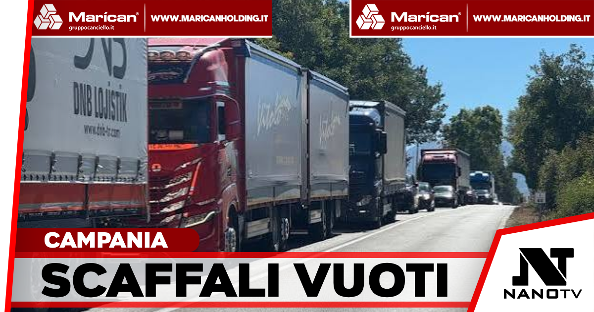 Sciopero dei camionisti, scaffali vuoti nei supermercati campani: l’allarme di Gaetano Graziano