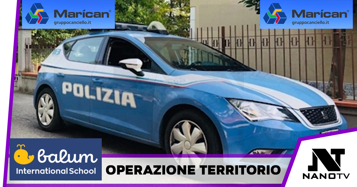 Frattaminore e Casandrino, servizi straordinari della Polizia: identificate 85 persone e sequestrati 700 kg di alimenti