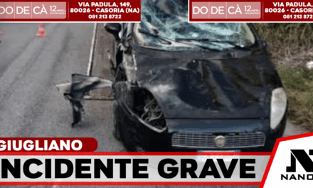 Violento incidente nella notte a Giugliano: auto si ribalta, grave una ragazza