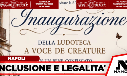 Inaugurazione della ludoteca “A’ Voce d’e Creature” in un bene confiscato con Piantedosi, Valditara e Manfredi