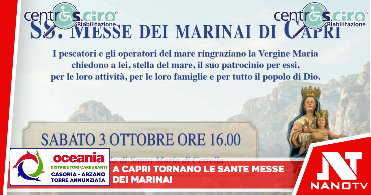 Fede, memoria e tradizione: a Capri tornano le Sante Messe dei Marinai