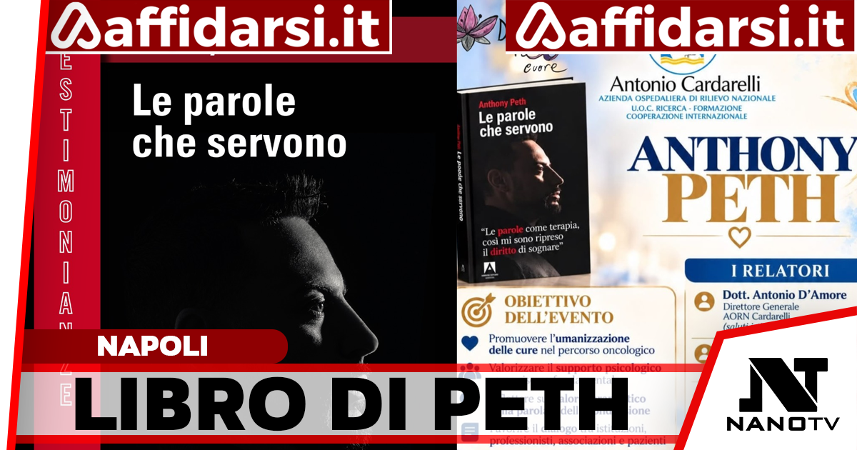 Napoli, al Cardarelli la prima tappa del tour di Anthony Peth con il libro “Le parole che servono”