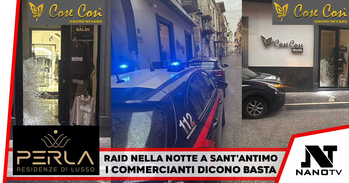 Sant’Antimo. Raid in mattinata a Cose Cosi’, noto negozio cittadino. E’ il quarto negli ultimi due anni