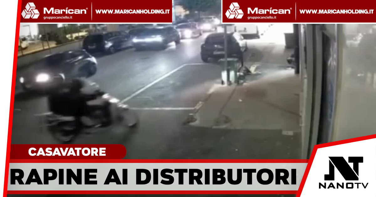 Casavatore, rapine ai distributori