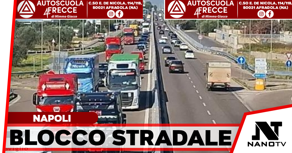 Sciopero dei tir in Campania: lunghe code sull’Asse Mediano e disagi per il carburante in attesa dell’incontro con il ministro Salvini