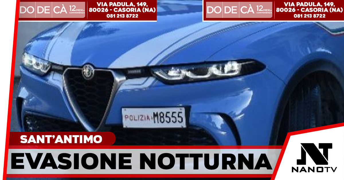 Evade dai detenzione domiciliare: sessantaduenne sorpreso e arrestato dalla Polizia a Sant’Antimo