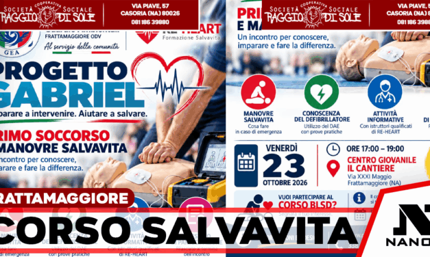 Guardie ambientali e primo soccorso: a Frattamaggiore nasce il Progetto Gabriel con corso gratuito e DAE mobile