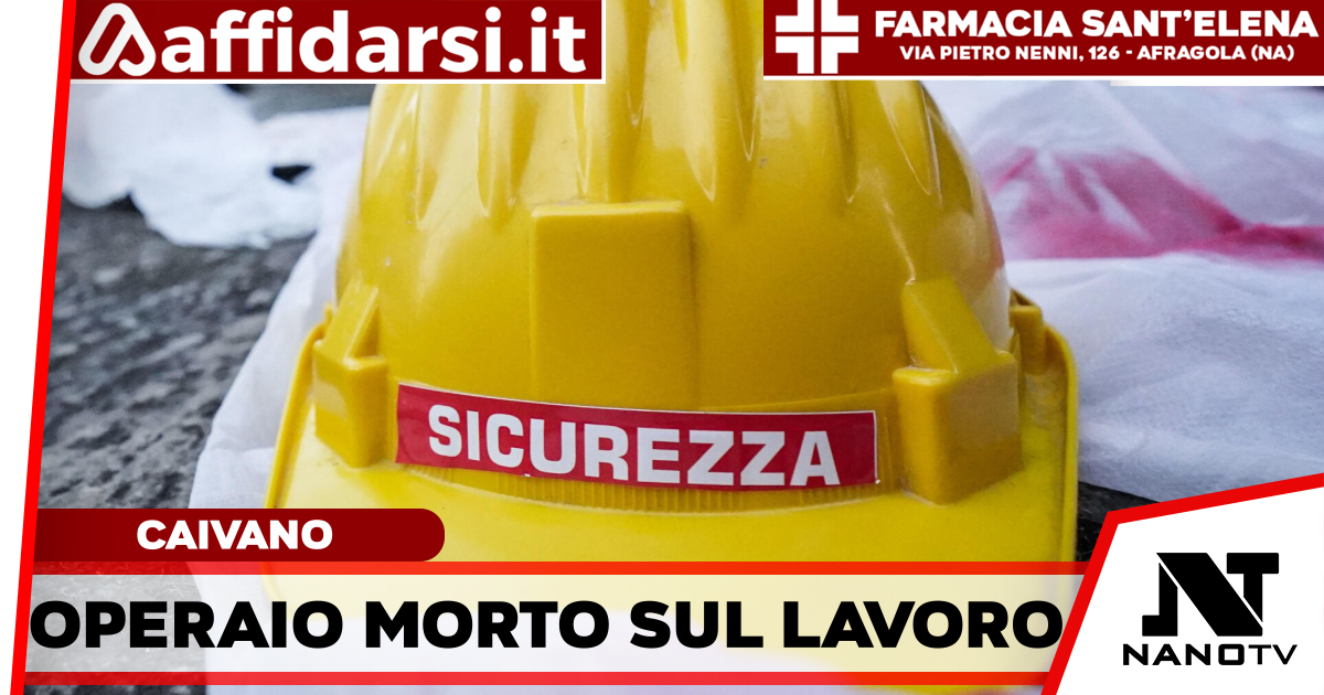 Caivano, altra morte bianca sul lavoro: morto un 61enne
