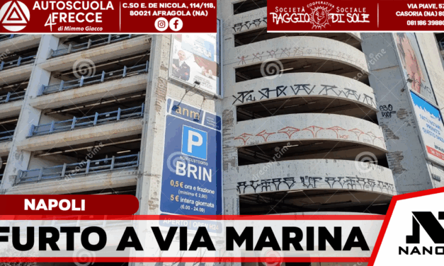 Napoli, ruba un cellulare al Parcheggio Brin e scassa la volante: arrestato un 22enne