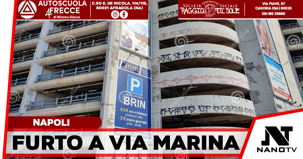 Napoli, ruba un cellulare al Parcheggio Brin e scassa la volante: arrestato un 22enne
