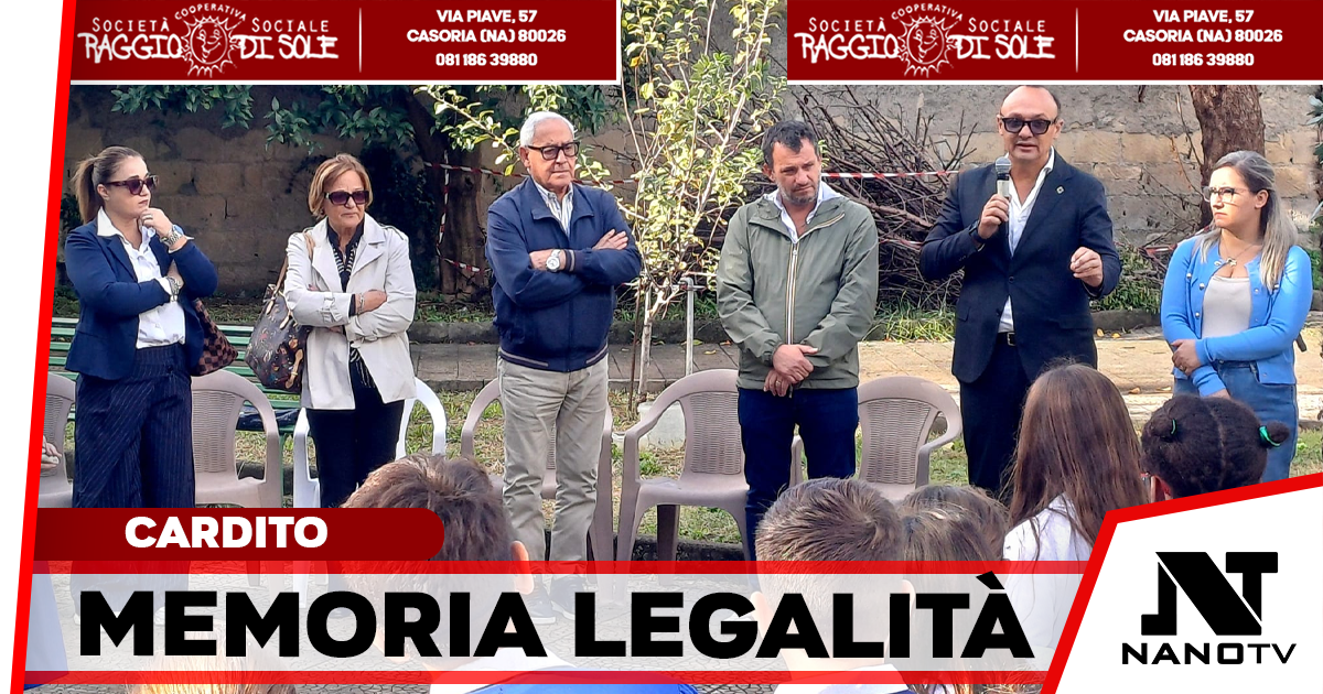 A Cardito la cerimonia in ricordo di Lino Romano: istituzioni e bambini uniti per la legalità