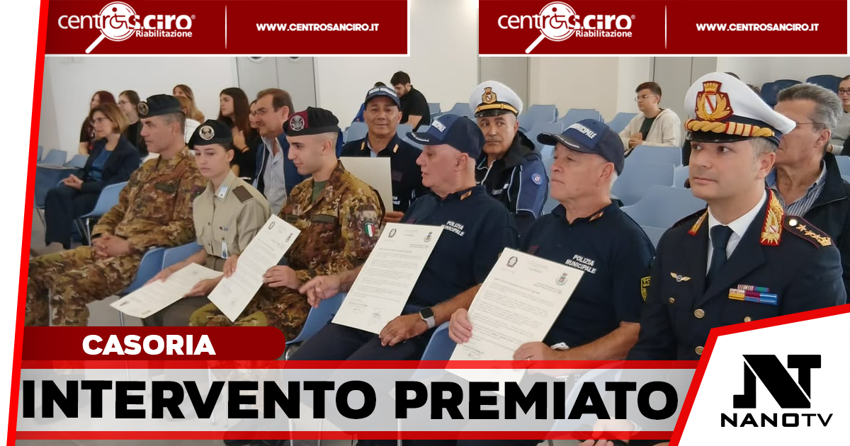Casoria, encomi a tre agenti della Polizia Locale e tre militari dell’Esercito: premiati per aver sventato una tragedia in centro